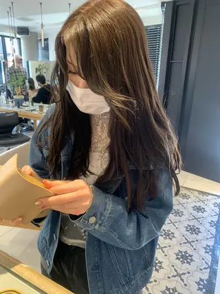 カラー ラベンダー/レイヤー スタイル🤎mamiのヘアスタイル