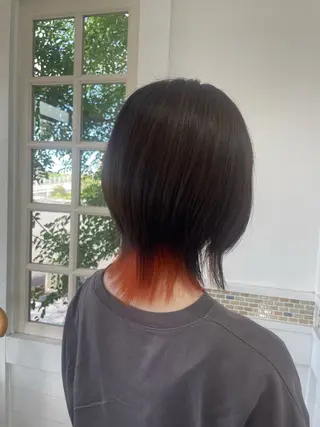 ミディアム カラー 前原 真人のヘアスタイル