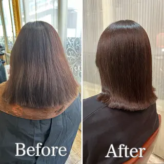 ミディアム 【艶ヘア】 どうまえのヘアスタイル