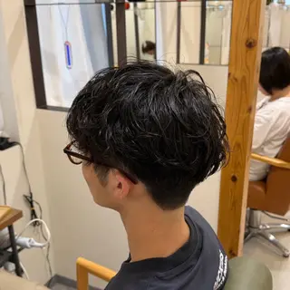 ショート パーマ メンズ coco 🖤メンズモデル募集のヘアスタイル