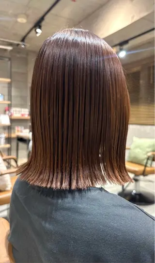 ミディアム La Bonheur hair parfait所属・谷本虎太郎　艶カラー 🌈髪質改善のヘアスタイル
