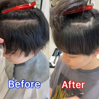 パーマ メンズ メンズ縮毛矯正 ♠️店長下平隼人のヘアスタイル