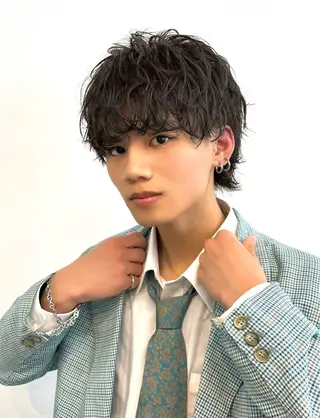 ショート パーマ メンズ 11.12月限定割引 fifth前比嘉💥のヘアスタイル