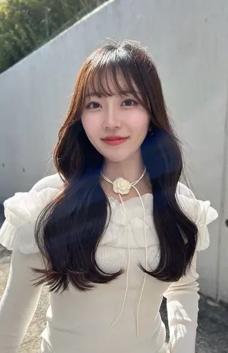 ロング 【艶ヘア】 どうまえのヘアスタイル