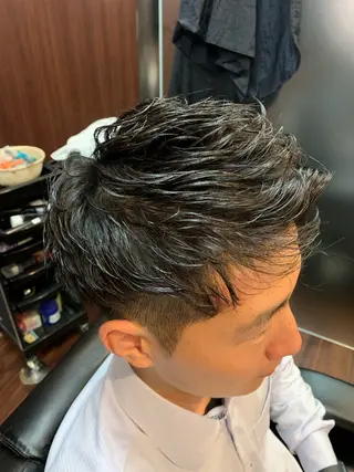 ショート パーマ メンズ HIRO銀座　三上 東真のヘアスタイル