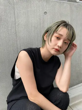 ショート カラー hemm,hemm.所属・ショート・ボブ MIKUのヘアスタイル