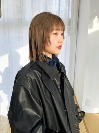 ミディアム カラー こっくりカラー/艶髪 /amy.山口瑞稀のヘアスタイル