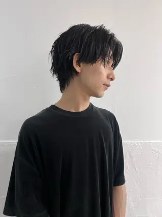 ミディアム メンズ メンズスタイリスト リュウジのヘアスタイル