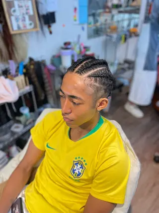 ミディアム ヘアアレンジ メンズ scamp所属・scamp⭐️ さくらのヘアスタイル