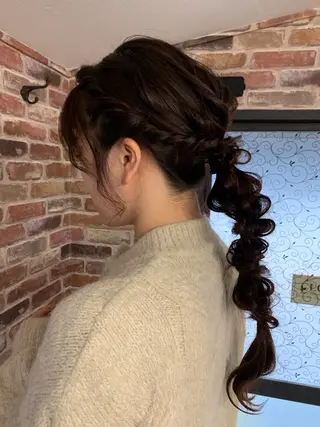 ヘアアレンジ a moのヘアスタイル