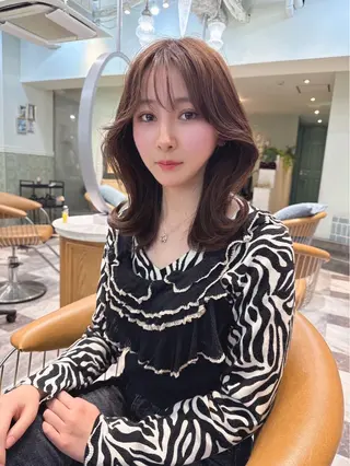 ミディアム カラー 橋本 りくのヘアスタイル