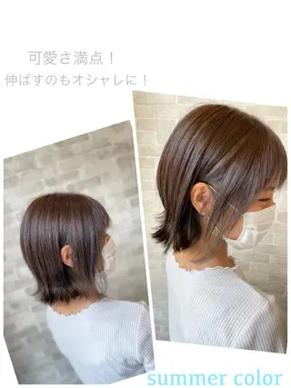 ミディアム カラー Well's TAIGAのヘアスタイル