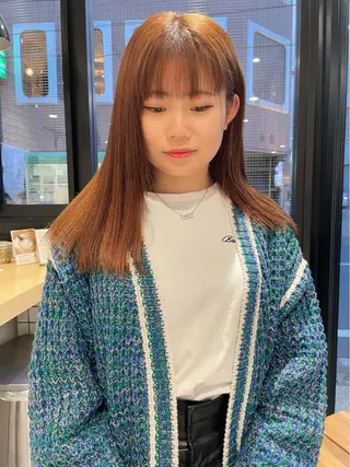 セミロング カラー haru/レイヤー/ ウルフのヘアスタイル