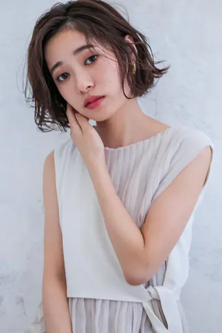 ショート カラー パーマ モリシュンスケ /レイヤー/髪質改善のヘアスタイル