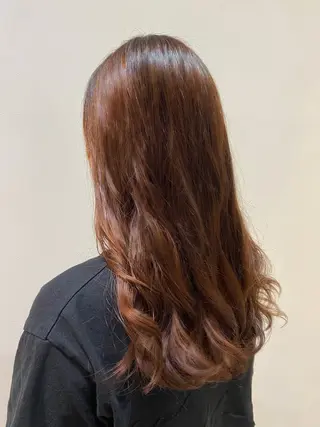 ロング カラー パーマ ♡オシャ髪♡AI ✂️newi町田のヘアスタイル