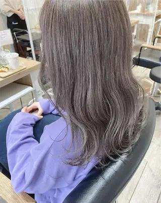 ロング カラー sherry【シェリー】所属・miho 大国町 柔らかハイトーン💛のヘアスタイル