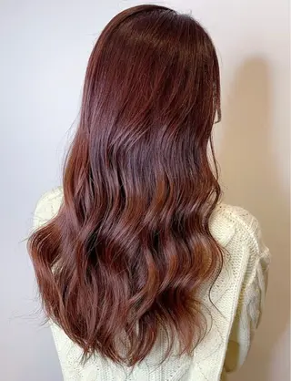 ロング カラー シェアハピ 雪本☃️のヘアスタイル