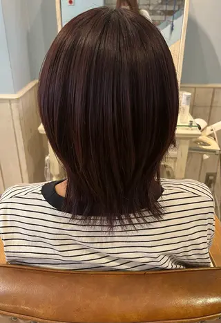 カラー 谷本 萌のヘアスタイル