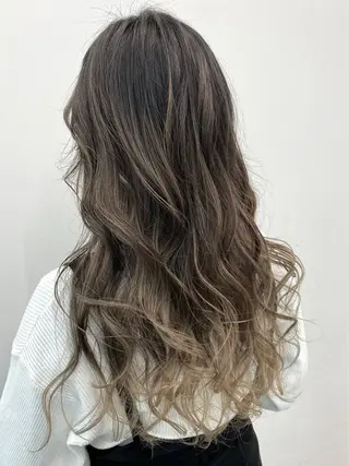セミロング カラー ✨韓国風カット/艶髪 カラー✨yumeのヘアスタイル