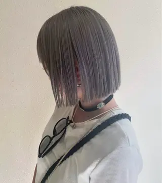 ミディアム カラー くすみカラー♡ Yuukaのヘアスタイル