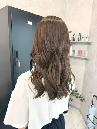 ミディアム カラー 🌺ハイトーン🌺 矢葺 なぎさ🌺🌺のヘアスタイル
