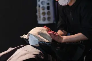 ミディアム シェアハピ 隼人のヘアスタイル