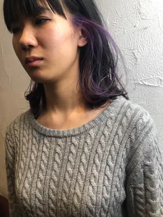 ミディアム カラー クオーレ hairのヘアスタイル