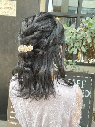 ミディアム カラー ヘアアレンジ 【縮毛矯正特化】 kyokaのヘアスタイル