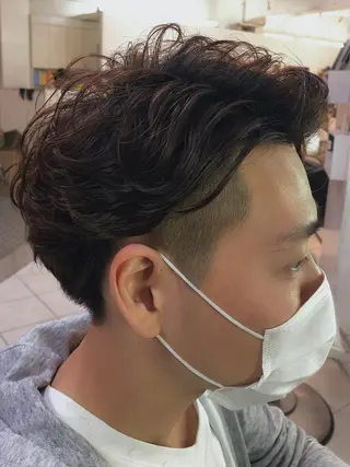 パーマ メンズ 保住 亮太のヘアスタイル