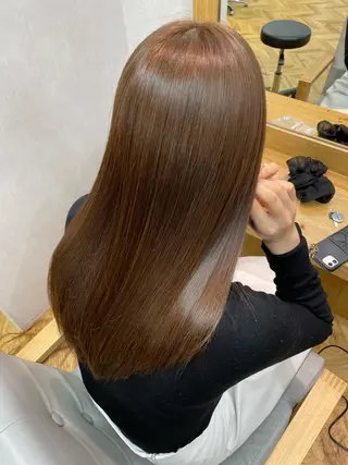 ロング カラー パーマ youres hair はなれ店所属・最高峰🌈髪質改善 縮毛矯正💖後藤のヘアスタイル