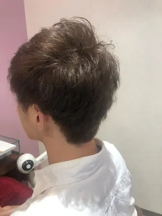 ショート カラー メンズ 大阪長居🌱野見山 卓也のヘアスタイル