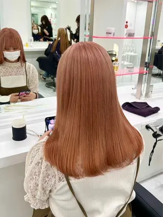 ロング 🥀ワンホン風暖色 カラーRISA🥀のヘアスタイル