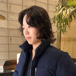 ミディアム 木下 有希のヘアスタイル
