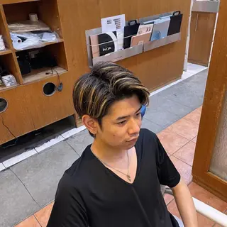ショート カラー メンズ メンズスタイル 完全再現/仁翔のヘアスタイル