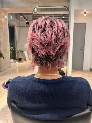 ミディアム カラー メンズ piilo /佐田國 友真のヘアスタイル