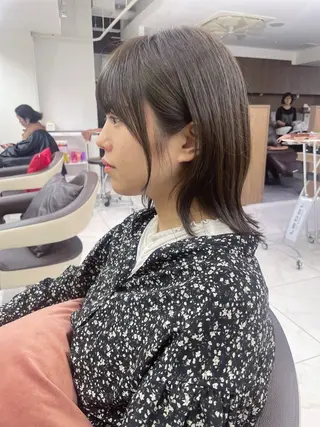 ミディアム 福島成美/髪質改善 縮毛矯正/カラーのヘアスタイル