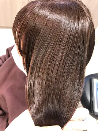 ミディアム ブリーチ/髪質改善 NYNY大久保のヘアスタイル