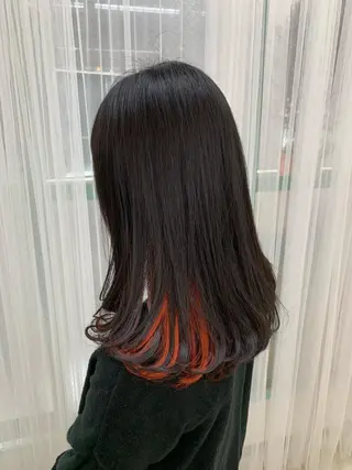 ミディアム カラー ajuga所属・hama yukiのヘアスタイル