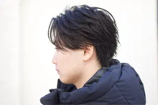 ショート パーマ メンズ 似合わせパーマ フェザーパーマ稲村のヘアスタイル