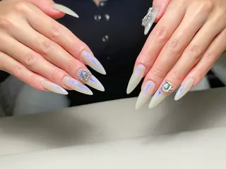 ロング Moomi あずりのネイルデザイン
