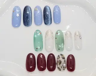 ネイル La Belle Vie所属・imaichise 🧡💜推しネイルのネイルデザイン