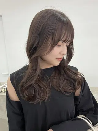 ミディアム カラー Nought etre 西金沢のヘアスタイル