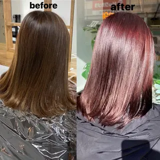 ミディアム カラー 韓国レイヤーカット★ 小林大樹のヘアスタイル