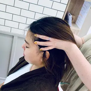 ミディアム ️🫧押上️🫧はな 🫧うる艶パーマのヘアスタイル