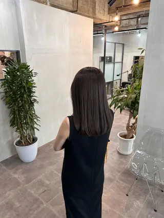 ミディアム カラー ヘアアレンジ cecil hair 難波店所属・髪質改善透明感カラー /SHOGO☀️のヘアスタイル