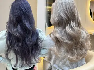 セミロング 🩵縮毛矯正・ボブ 岩原朋也🩵のヘアスタイル