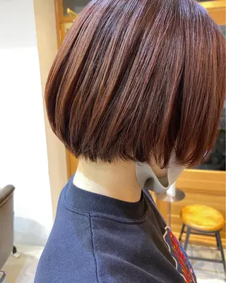 ショート カラー パーマ OVER→三軒茶屋 /縮毛矯正・髪質改善のヘアスタイル