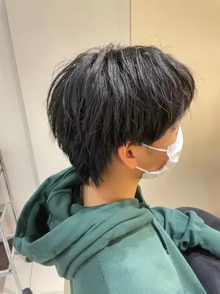 ミディアム パーマ メンズ 本厚木｜縮毛矯正/ 酸性スト専門サロンのヘアスタイル