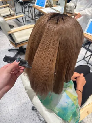 ミディアム カラー ブリーチ/カラー りん🩷のヘアスタイル