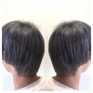 ショート カラー 髪質改善/痛ませ ないカラー/西村航大のヘアスタイル